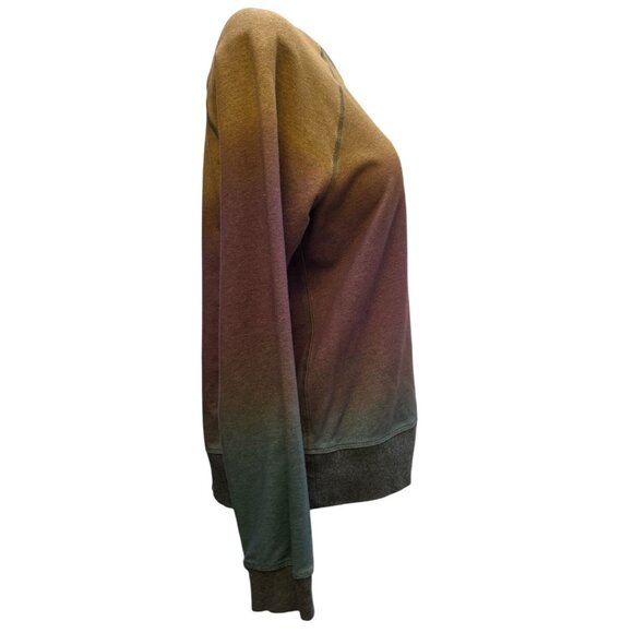 Johnny Was Ombre Pullover Sweatshirt Brown Plum Green XS - Picture 3 of 5